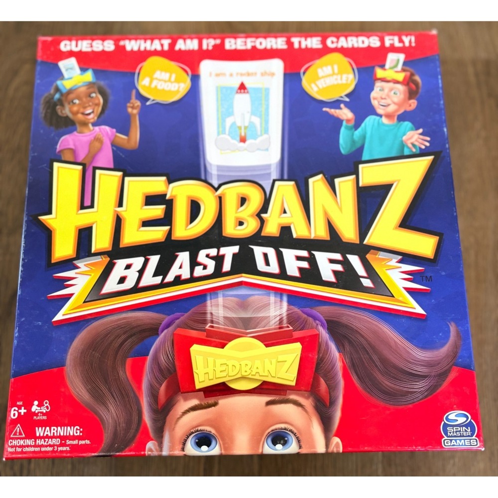 Hedbanz Blast Off! Guessing Card Game Spin‎ Master 6+ kids young adult